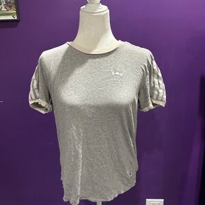 Grey adidas short sleeve shirt